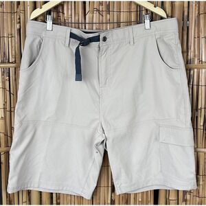 GERRY OTG On The Go Men's Venture Comfort Stretch Khaki Cargo Shorts Size 38
